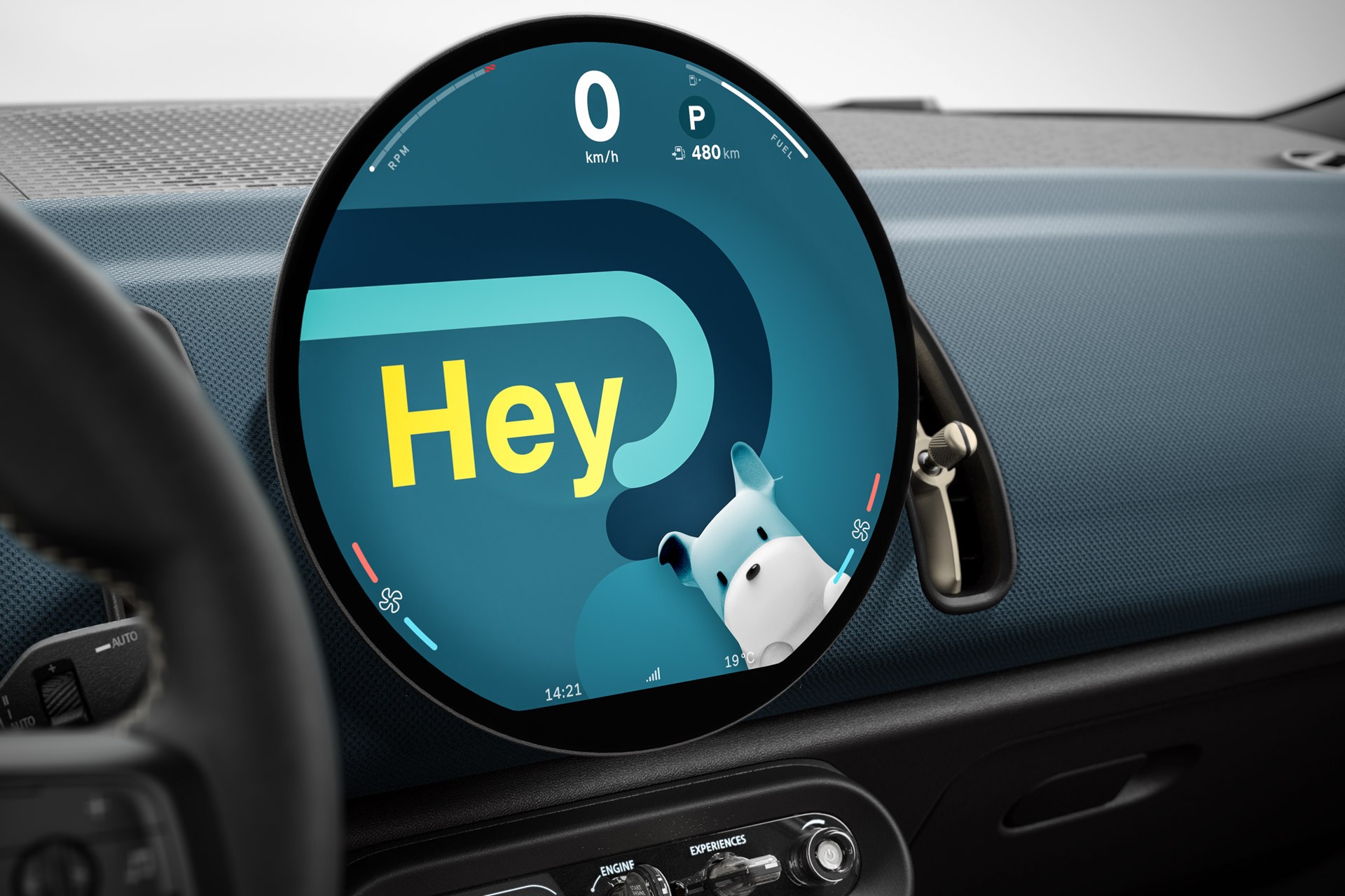 All-Electric MINI Countryman - interni - display oled